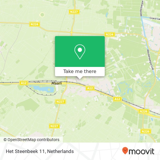 Het Steenbeek 11, 3951 BM Maarn map