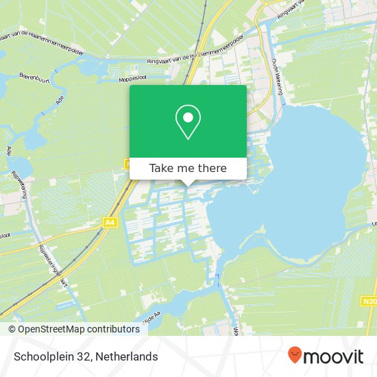 Schoolplein 32, 2371 Roelofarendsveen map
