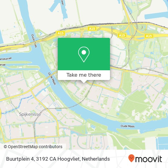 Buurtplein 4, 3192 CA Hoogvliet map
