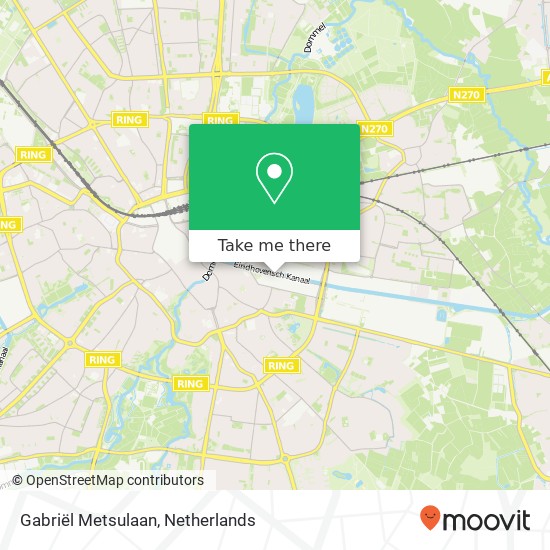 Gabriël Metsulaan, 5613 LE Eindhoven map