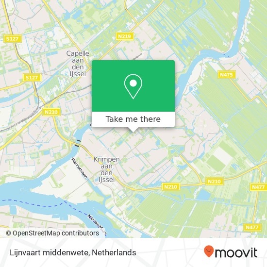 Lijnvaart middenwete, 2922 Krimpen aan den IJssel map