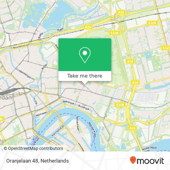 Oranjelaan 48, 3062 BT Rotterdam map