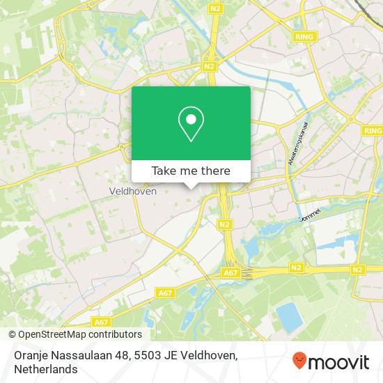 Oranje Nassaulaan 48, 5503 JE Veldhoven map
