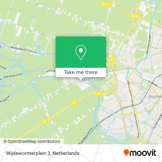 Wijdewormerplein 3 map