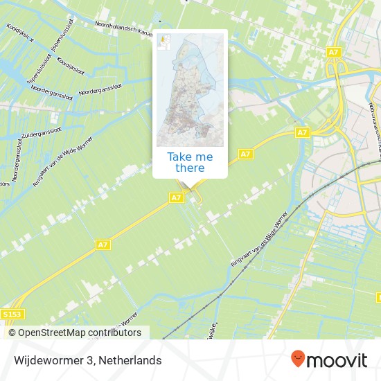 Wijdewormer 3, 1456 Wijdewormer map