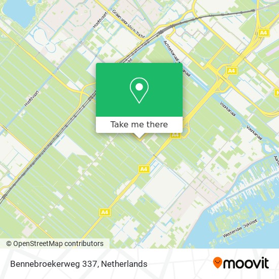 Bennebroekerweg 337 map