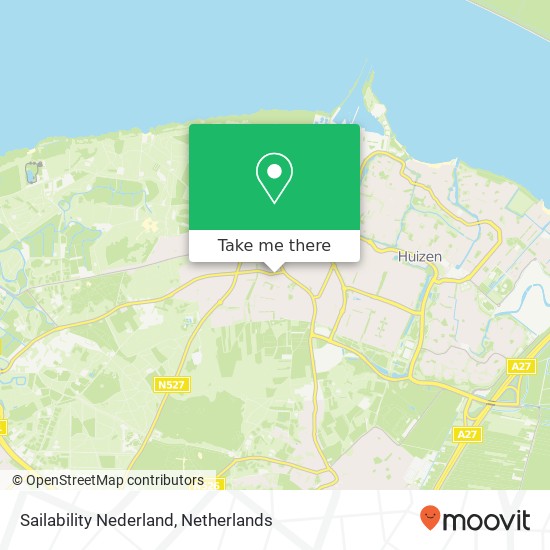 Sailability Nederland, Nieuwe Bussummerweg 7 map