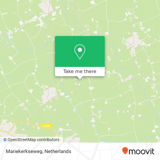 Mariekerkseweg, 4365 NK Meliskerke map