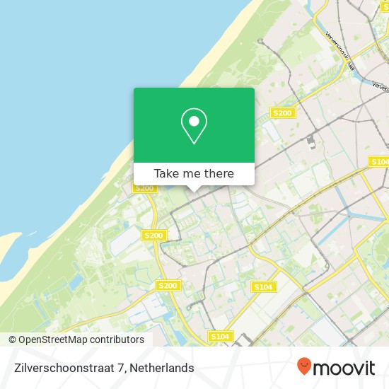 Zilverschoonstraat 7, 2555 NH Den Haag map