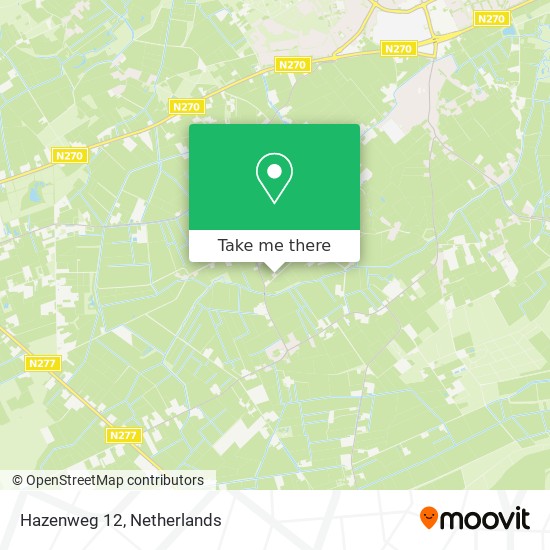 Hazenweg 12 map