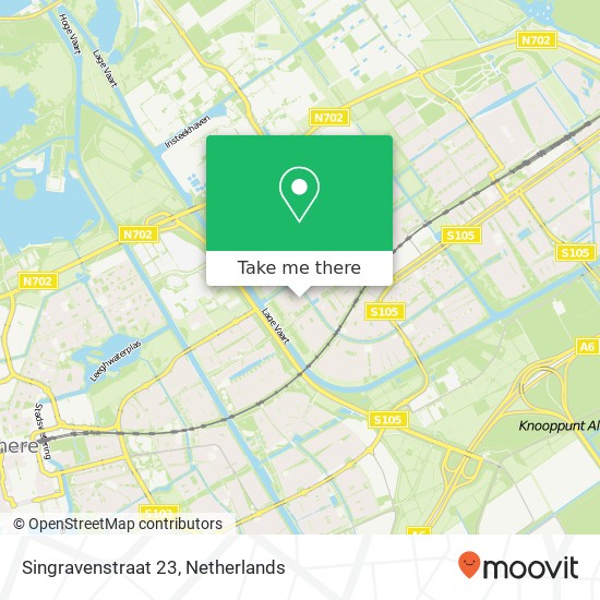 Singravenstraat 23, 1333 SN Almere-Buiten map