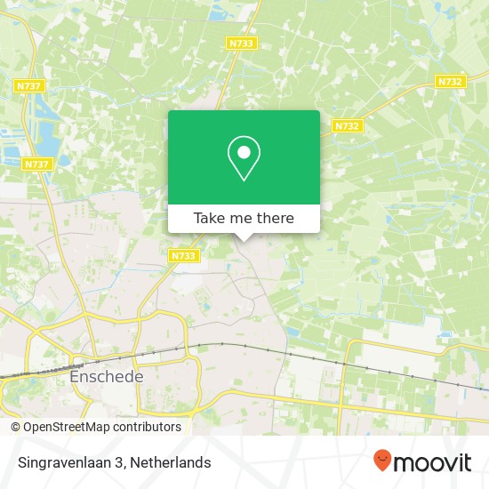 Singravenlaan 3, 7531 JB Enschede map