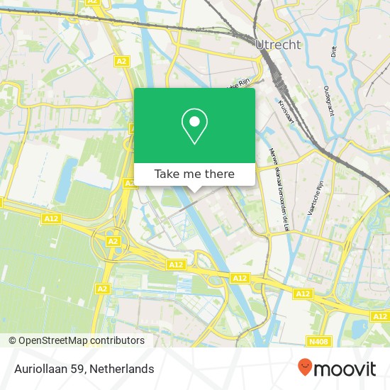 Auriollaan 59, 3527 ES Utrecht map