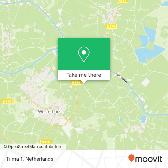 Tilma 1, 9431 BP Westerbork map