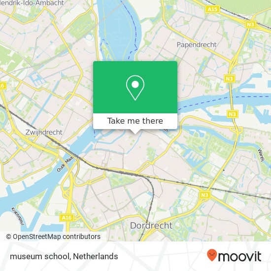 museum school, 3311 XT Dordrecht Karte