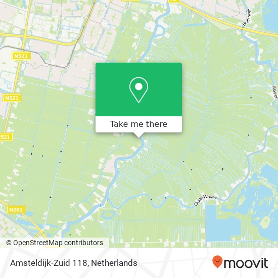 Amsteldijk-Zuid 118, 1188 VJ Amstelveen map