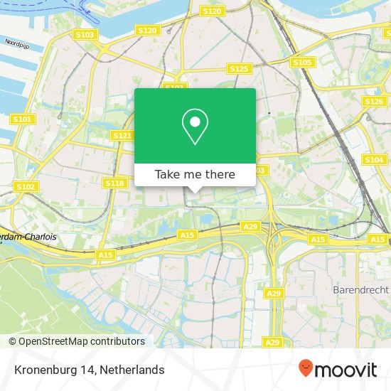 Kronenburg 14, 3085 Rotterdam Karte