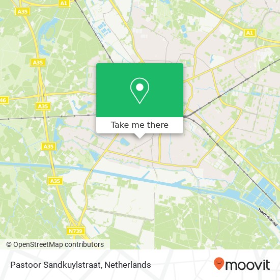 Pastoor Sandkuylstraat, 7553 AX Hengelo map