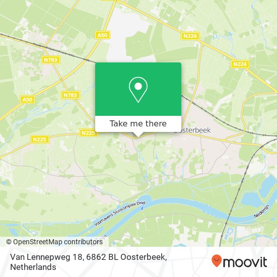 Van Lennepweg 18, 6862 BL Oosterbeek map