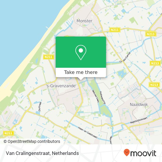 Van Cralingenstraat, 2691 SE 's-Gravenzande map
