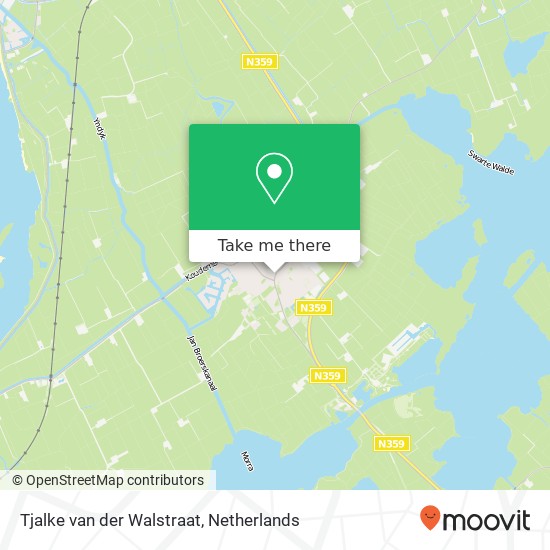Tjalke van der Walstraat, 8723 BN Koudum map