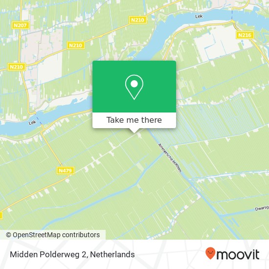 Midden Polderweg 2, 2959 LB Streefkerk map