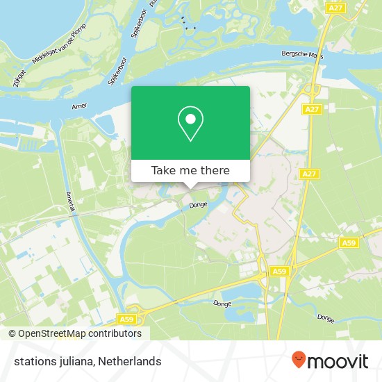 stations juliana, 4931 Geertruidenberg map