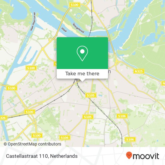 Castellastraat 110, 6512 EZ Nijmegen map