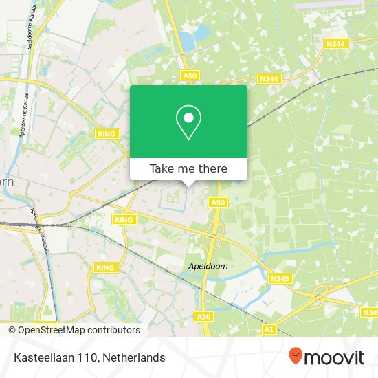 Kasteellaan 110, 7325 RS Apeldoorn map