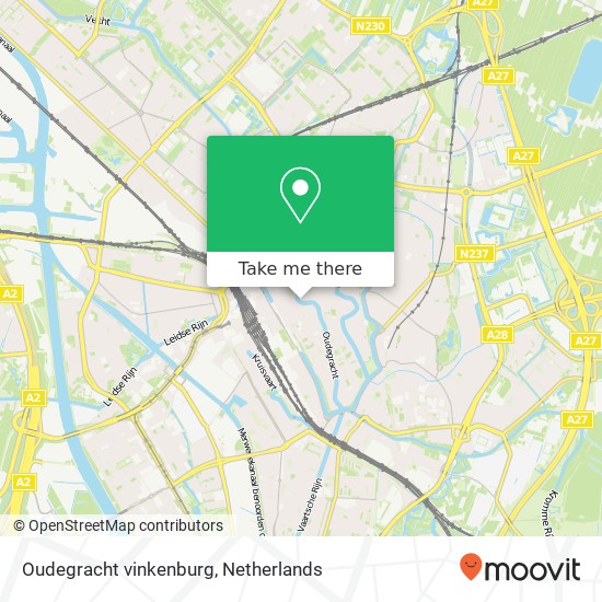 Oudegracht vinkenburg, 3512 AB Utrecht map