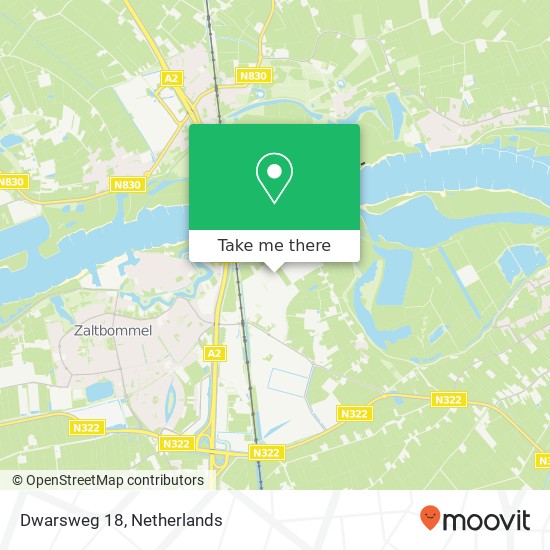 Dwarsweg 18, 5301 KT Zaltbommel map
