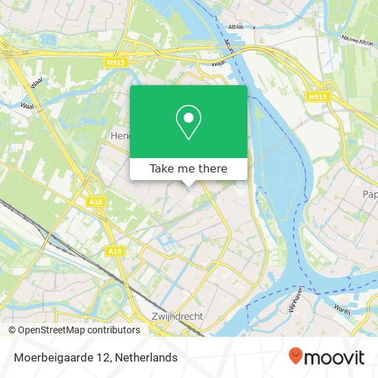 Moerbeigaarde 12, 3344 PJ Hendrik-Ido-Ambacht map