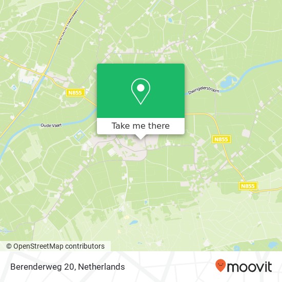 Berenderweg 20, 7991 AW Dwingeloo Karte