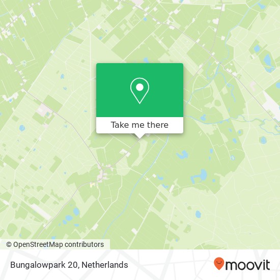 Bungalowpark 20, 8386 XG Doldersum Karte