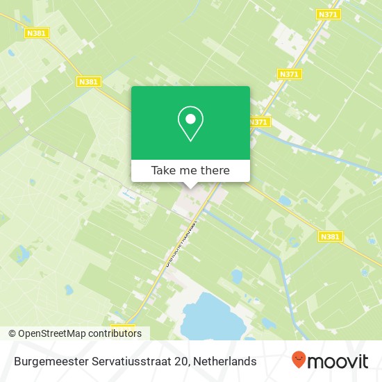 Burgemeester Servatiusstraat 20, 9423 PP Hoogersmilde map