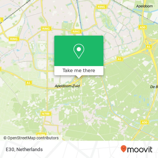 E30, 7333 Apeldoorn map