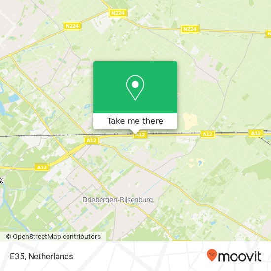 E35, 3971 Driebergen-Rijsenburg Karte