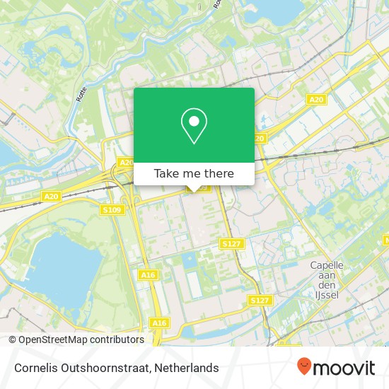 Cornelis Outshoornstraat, 3067 EG Rotterdam map
