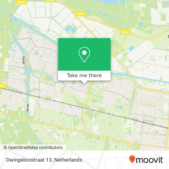 Dwingeloostraat 13, 5043 HD Tilburg map