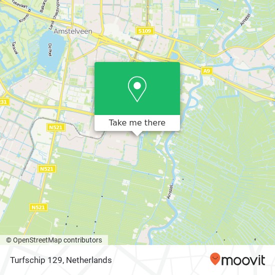 Turfschip 129, 1186 XE Amstelveen Karte