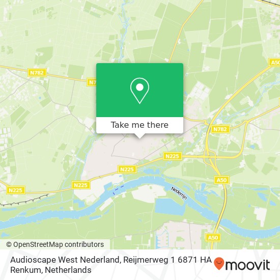 Audioscape West Nederland, Reijmerweg 1 6871 HA Renkum map