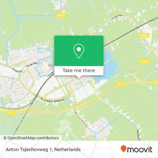 Anton Tsjechovweg 1, 3446 ZL Woerden map