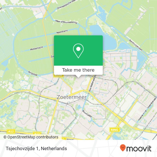 Tsjechovzijde 1, 2725 PS Zoetermeer map
