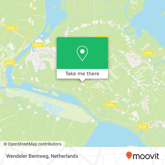 Wendeler Bentweg, 8325 PN Vollenhove map