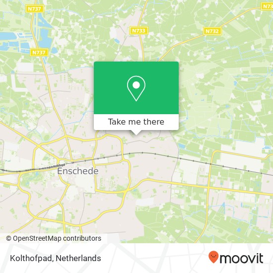 Kolthofpad, 7531 XT Enschede Karte
