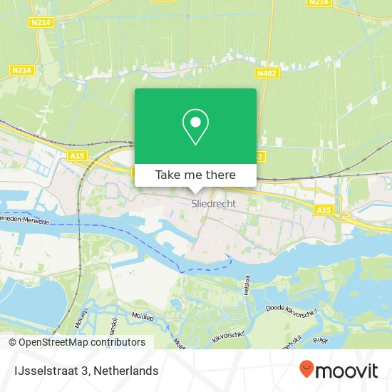 IJsselstraat 3, 3363 CV Sliedrecht map
