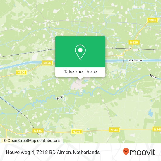 Heuvelweg 4, 7218 BD Almen map
