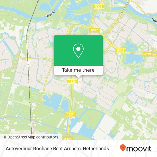 Autoverhuur Bochane Rent Arnhem, Hazenkamp 15 map