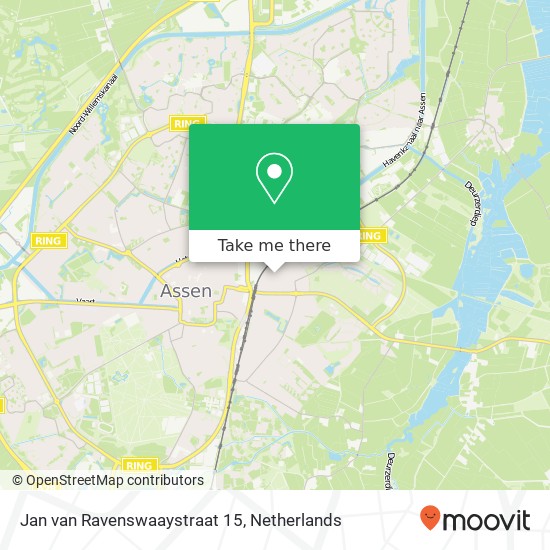 Jan van Ravenswaaystraat 15, 9403 BK Assen Karte