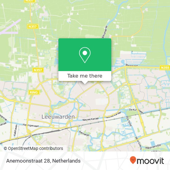 Anemoonstraat 28, 8922 GS Leeuwarden map